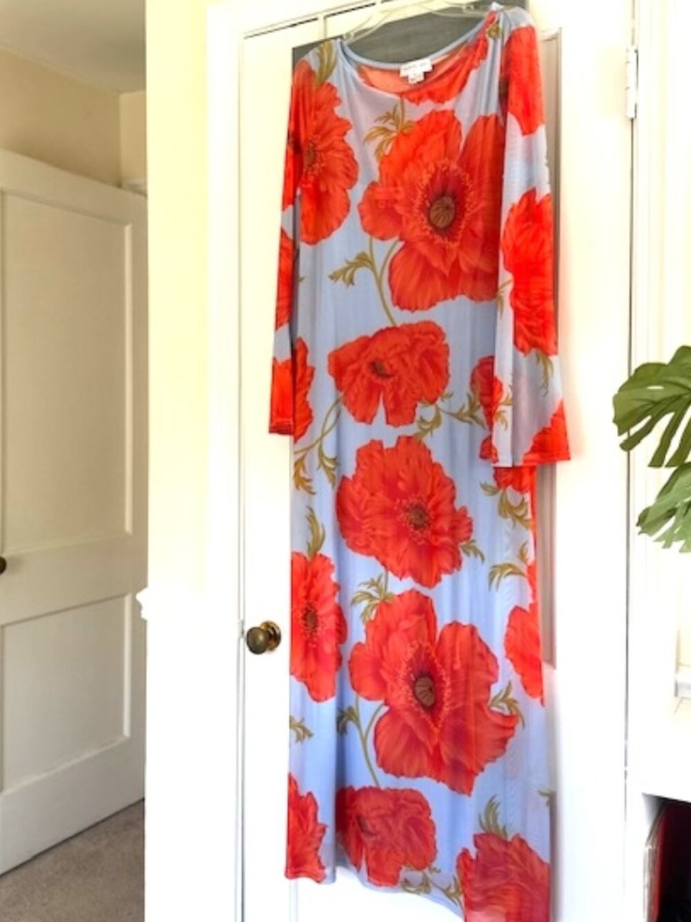 Never Fully Dressed Mesh Maxi Dress In Blue Poppy Dopamine - Picture 5 of 16